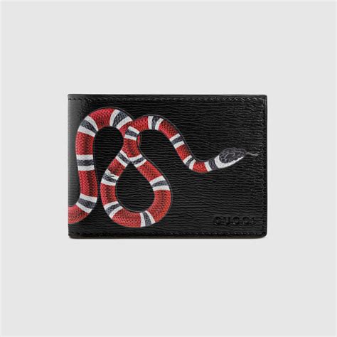 snake print gucci wallet|Gucci wallet snake price.